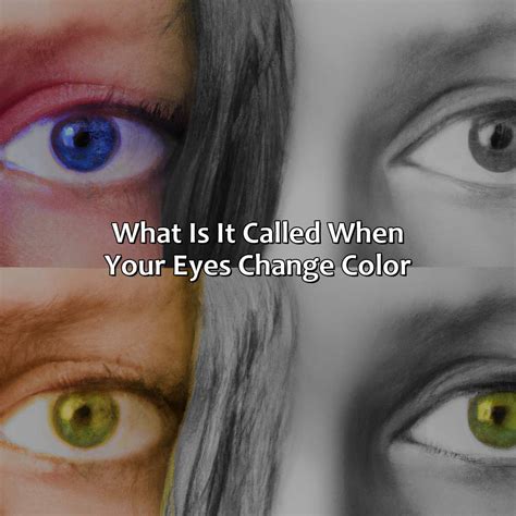 what is it called when your eyes change color depending on your mood