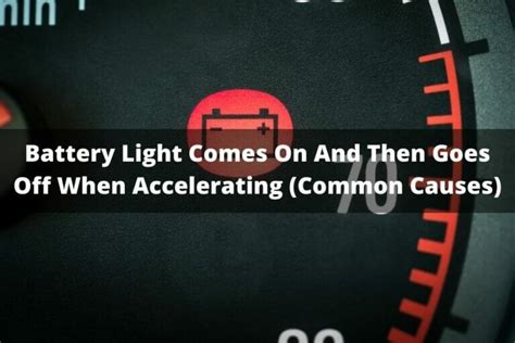 what is it when your battery light comes on