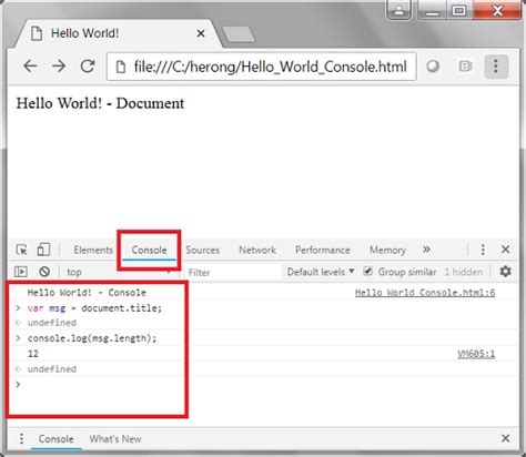 what is javascript console in google chrome