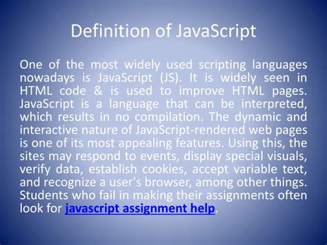 what is javascript easy definition