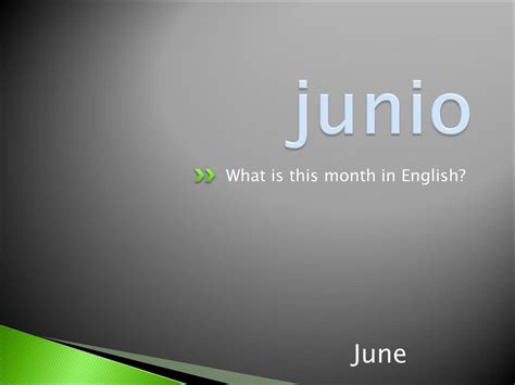 what is junio in english