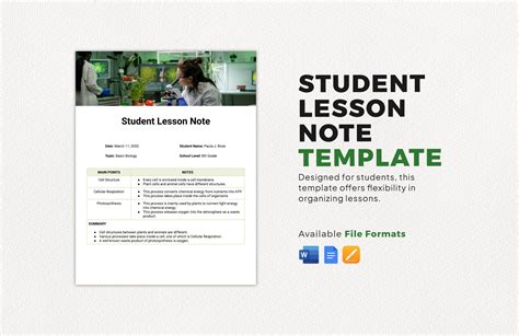 what is lesson note in education