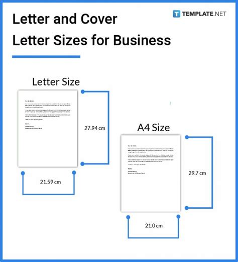 what is letter format size