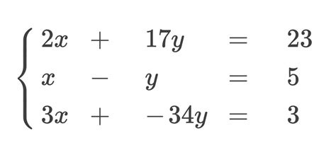 what is linear algebra formulas