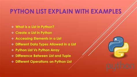 what is list in python explain