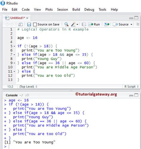 what is logical operator in r programming