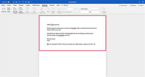 what is mail merge pdf