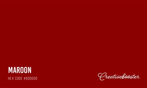 what is maroon color code