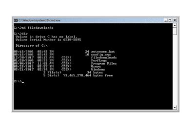 what is md command in dos