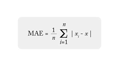 what is mean absolute error in ai