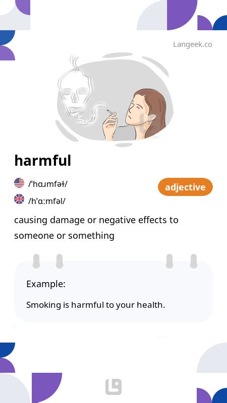 what is meaning by harmful