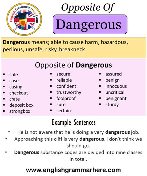 what is meaning of dangerous in english