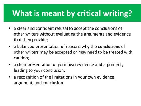 what is meant by critical