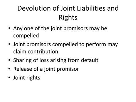 what is meant by devolution of joint rights