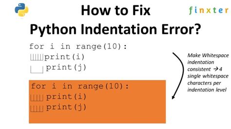 what is meant by indentation error in python