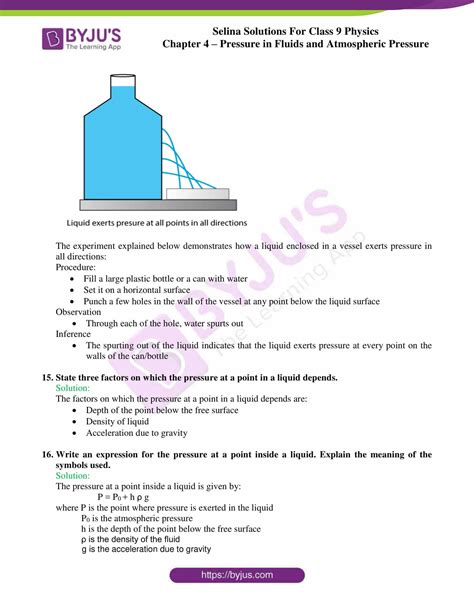 what is meant by pressure in physics class 9
