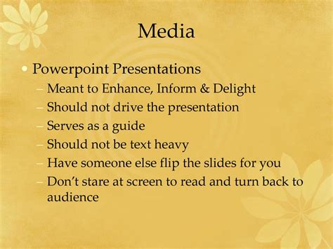 what is meant presentation