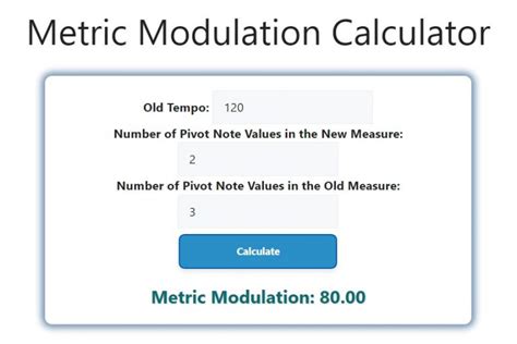 what is metric modulation