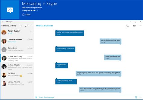 what is microsoft messaging app