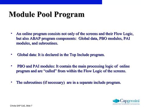 what is module pool programming
