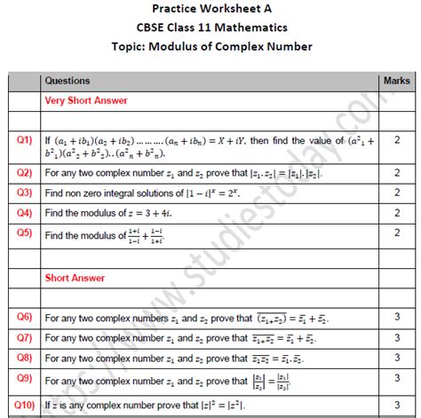 what is modulus in maths class 11