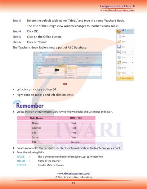 what is ms access in computer class 8