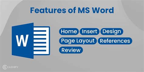 what is ms word explain its features