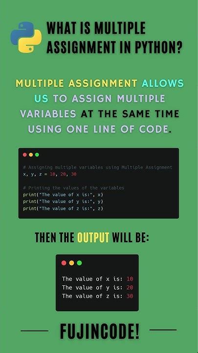 what is multiple assignment in python