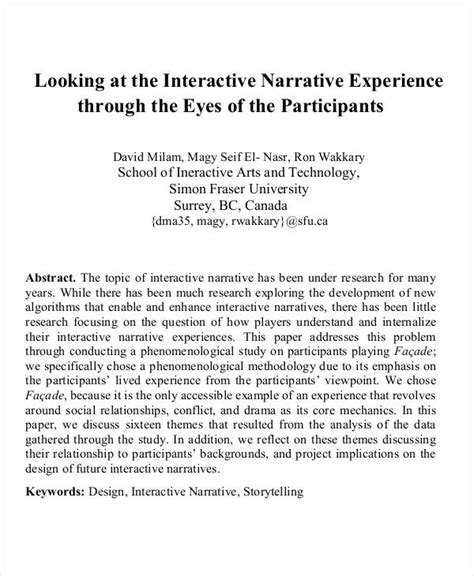 what is narrative examples