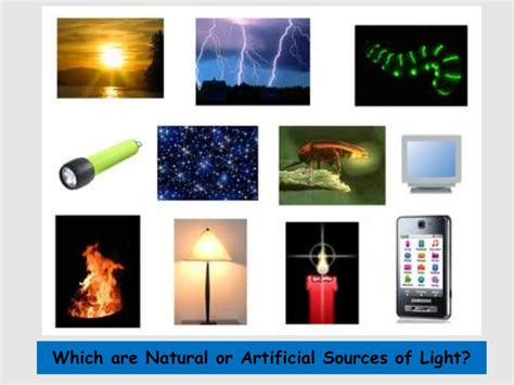 what is natural and artificial light