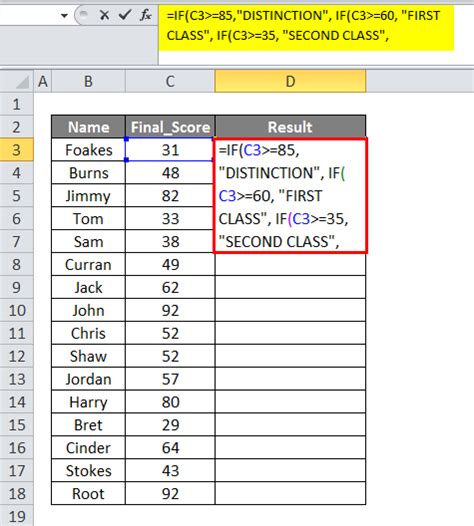 what is nested if function in excel