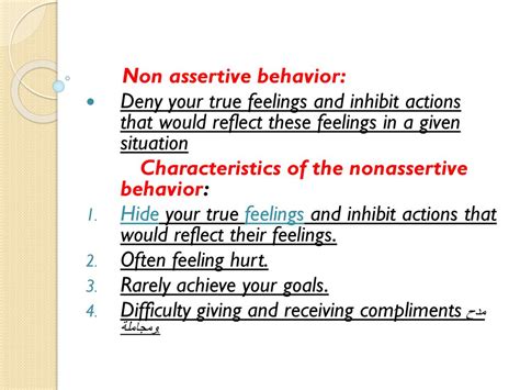 what is non assertive behavior