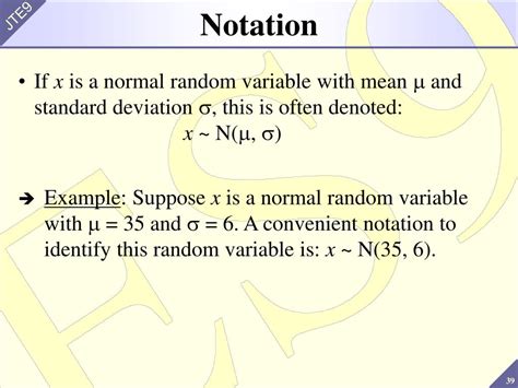what is normal notation