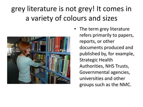 what is not an example of grey literature