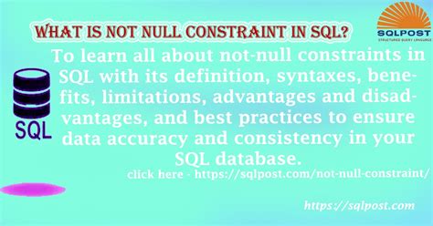 what is not null constraint in dbms