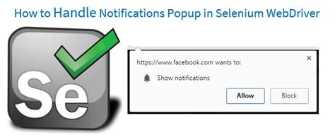 what is notification popup in selenium