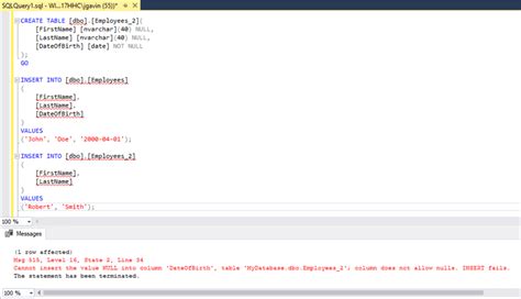 what is null constraint