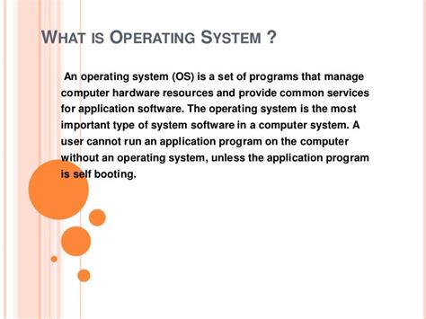 what is operating system in computer class 7