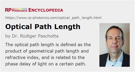 what is optical path definition