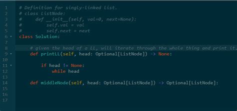 what is optional listnode in python