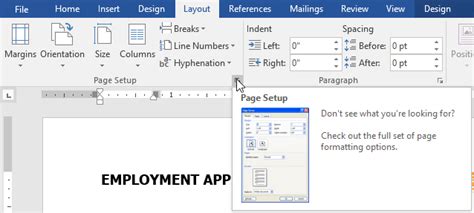 what is page layout in word processing