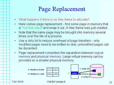 what is page replacement in os