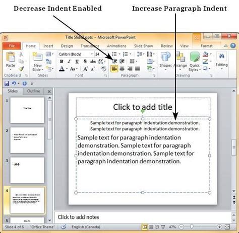 what is paragraph group in powerpoint