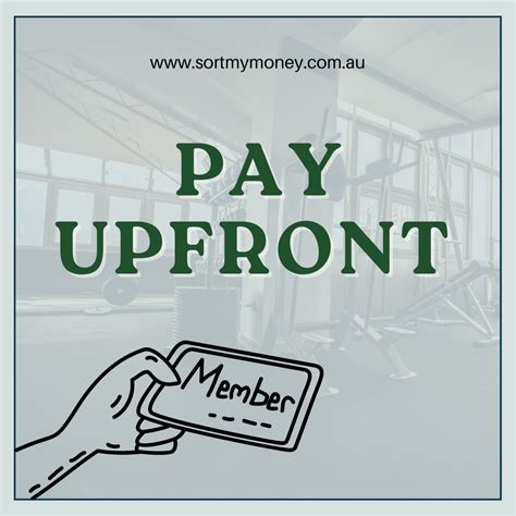 what is pay upfront meaning