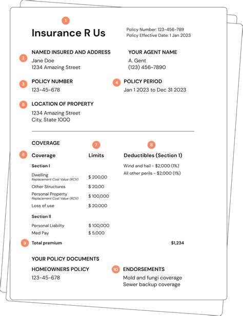 what is policy in insurance with example