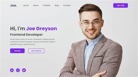 what is portfolio website in html