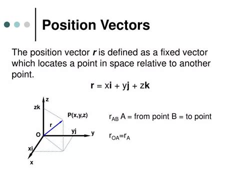 what is position vector in physics class 11
