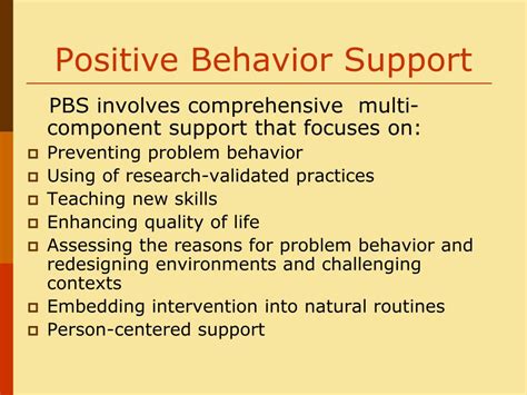 what is positive behavior support examples