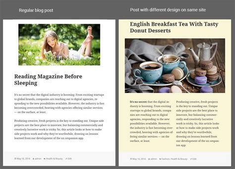 what is post template in wordpress
