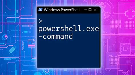 what is powershell exe used for
